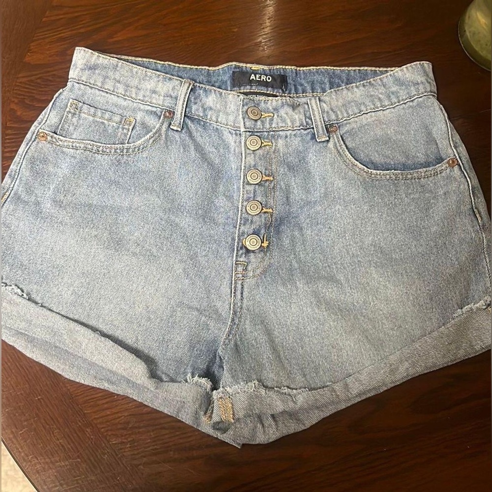 Aeropostale denim mom shorts
